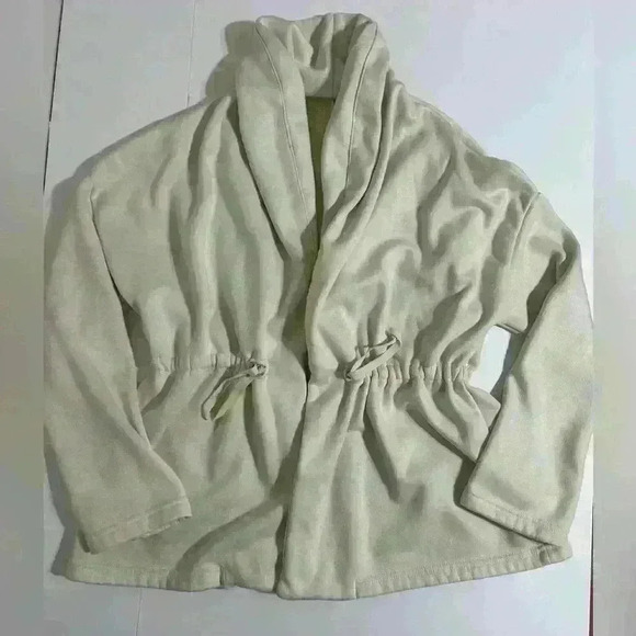 Fabletics Jackets & Blazers - Fabletics Sage Coat with Shawl Collar-Ivory
